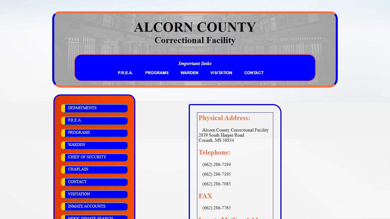 Alcorn County Correctional Facilty